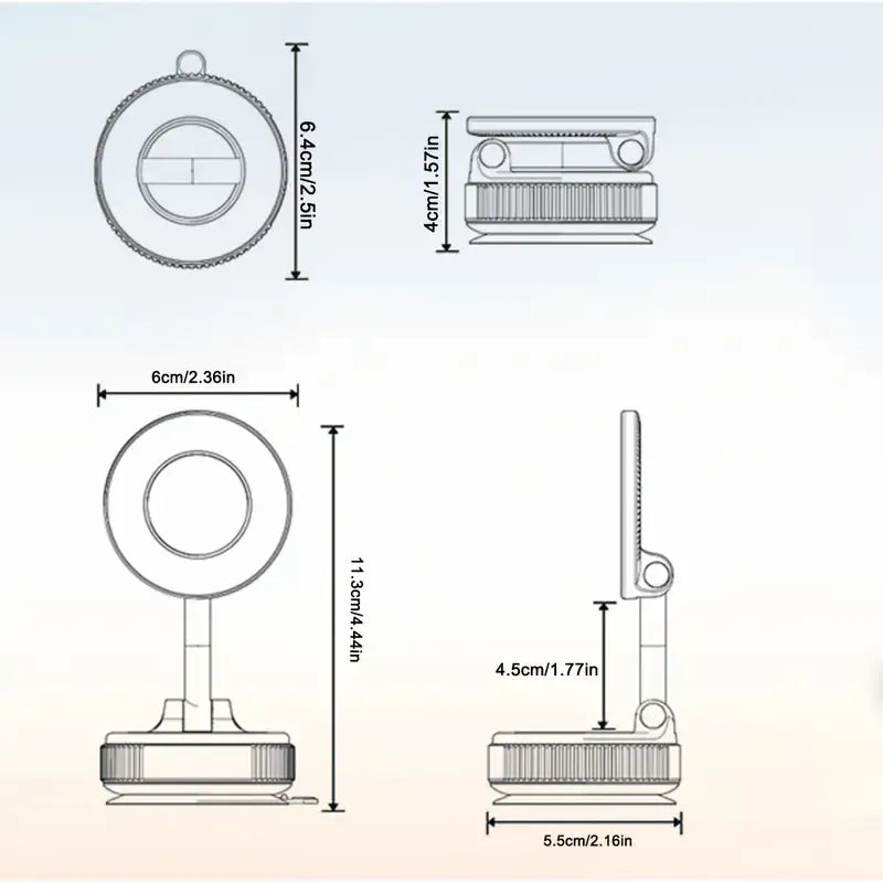 Support magnétique pour téléphone