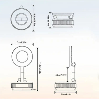 Support magnétique pour téléphone